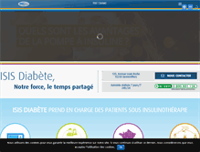 Tablet Screenshot of isisdiabete.fr